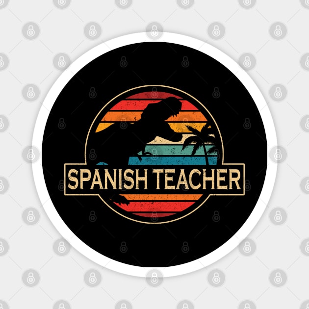 Spanish Teacher Dinosaur Magnet by SusanFields